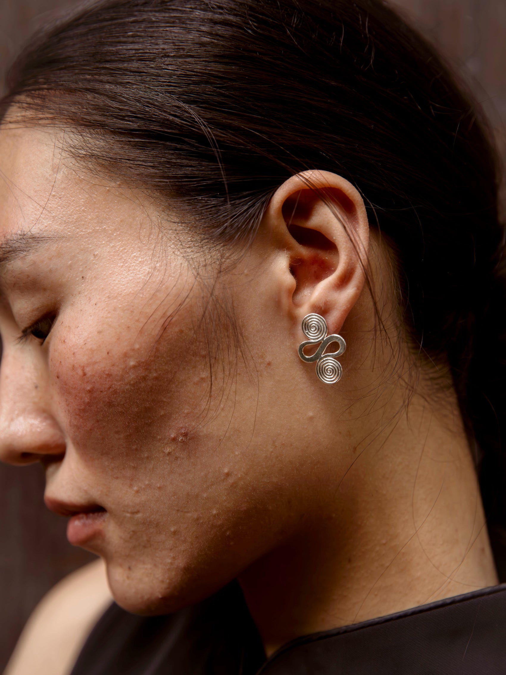 Disc Link Earrings