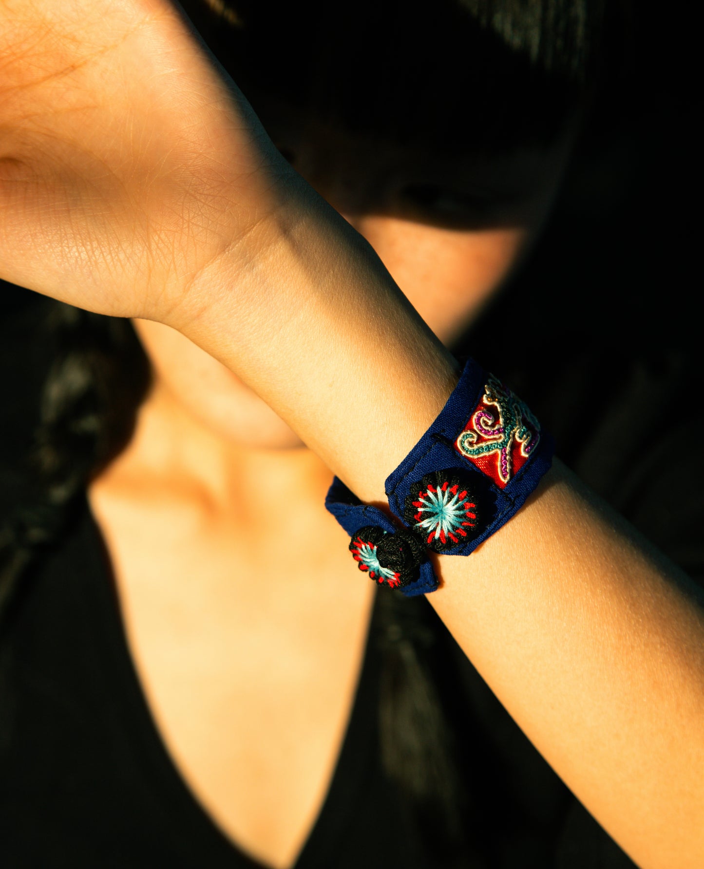 Embroidered Bracelet — No. 12