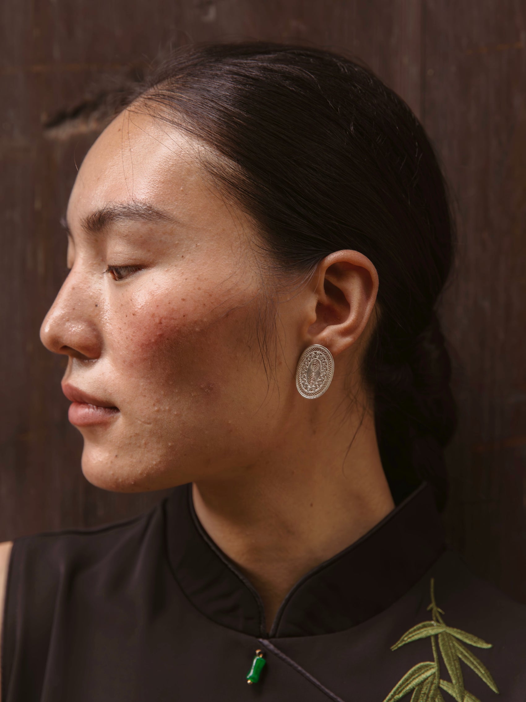 Drum Form Earrings