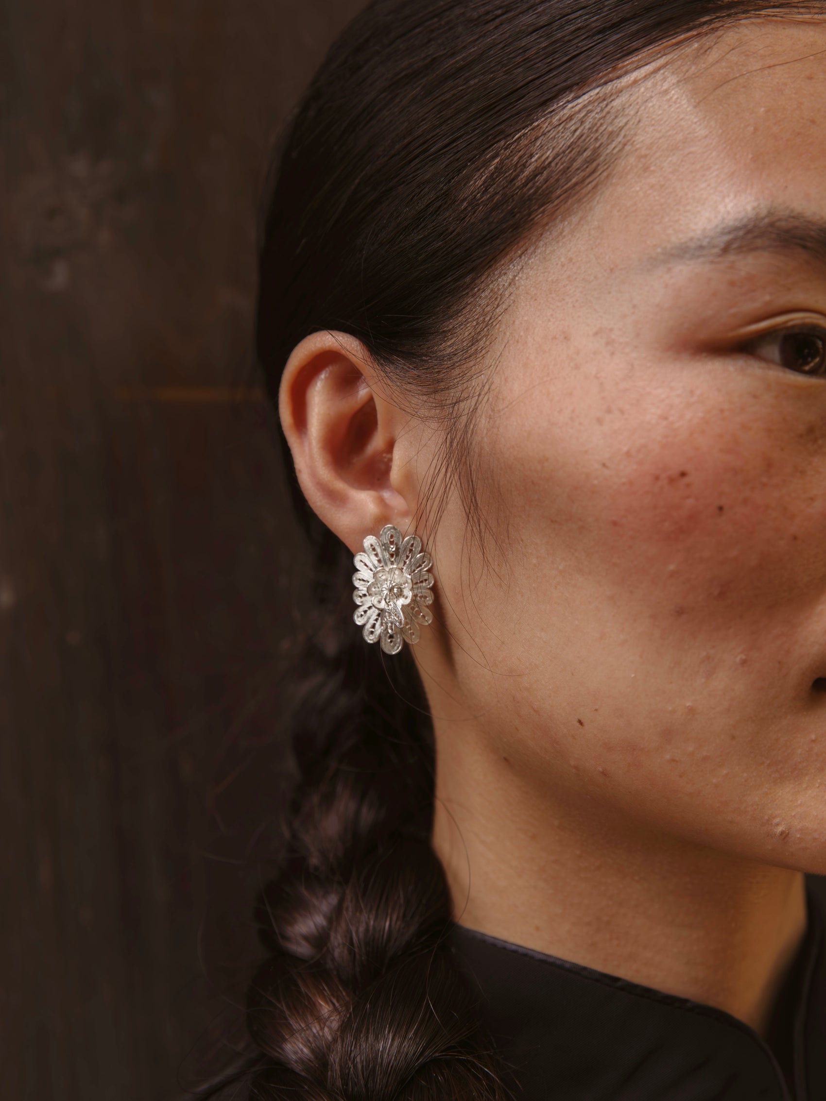 Filigree Flame Earrings