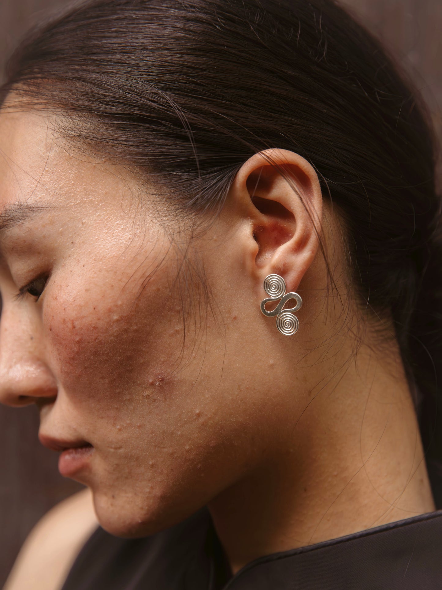 Whirlpool Axis Form Earrings