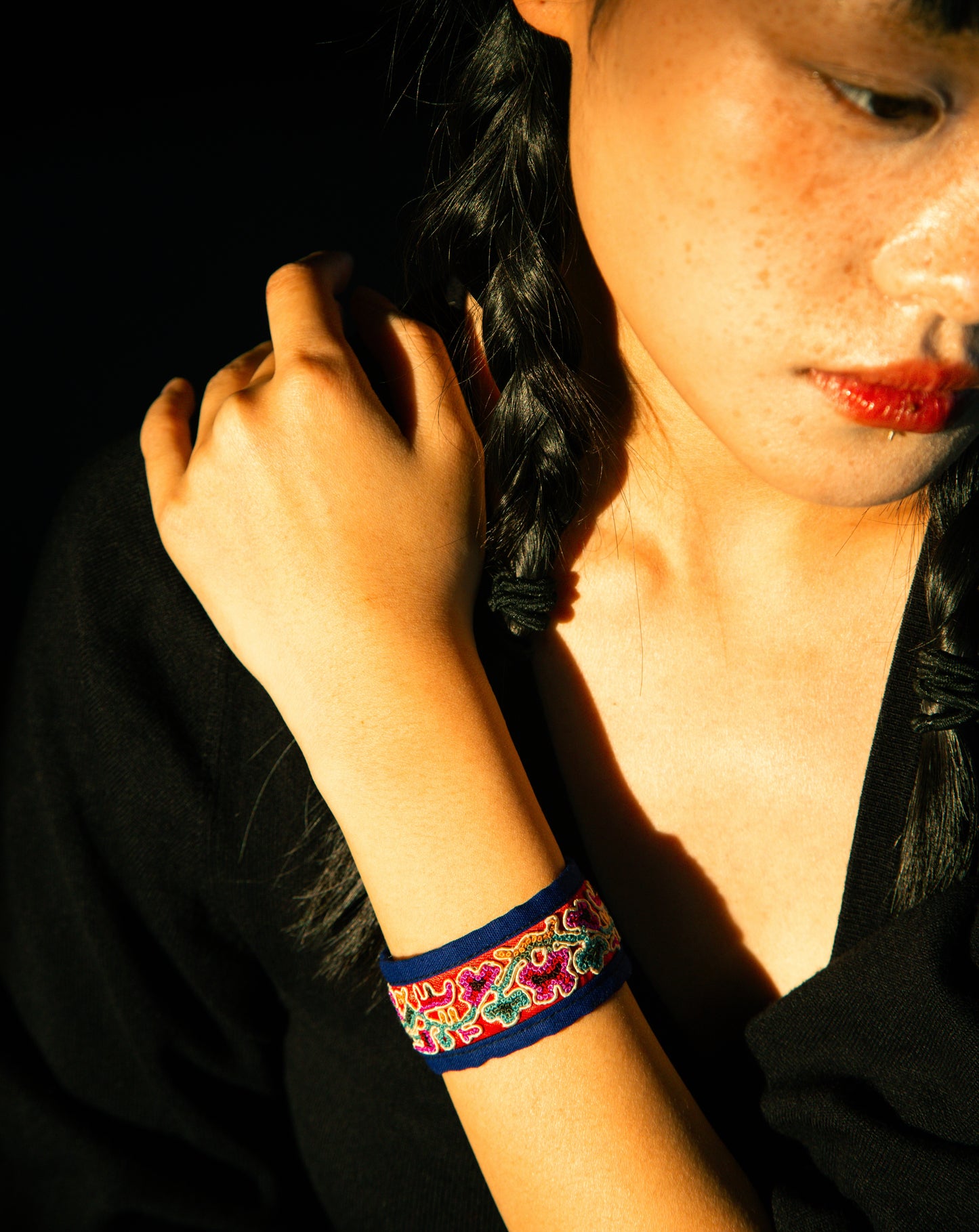 Embroidered Bracelet — No. 12