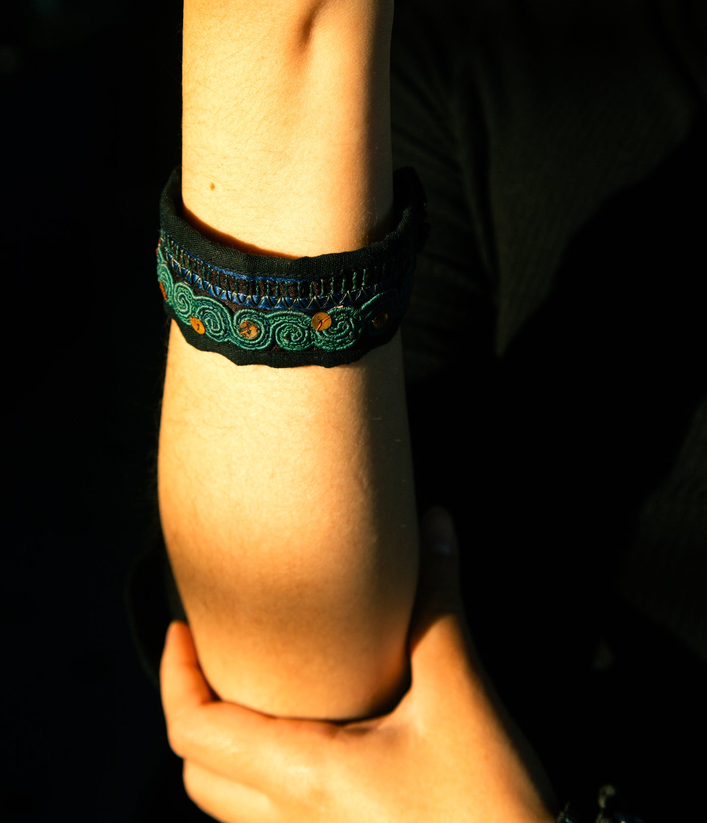 Embroidered Bracelet — No. 08