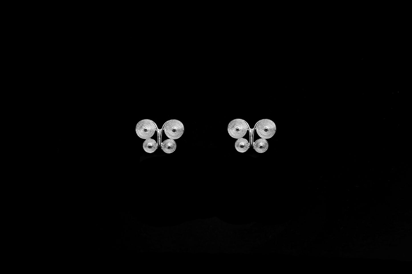 Butterfly Spiral Form Earrings