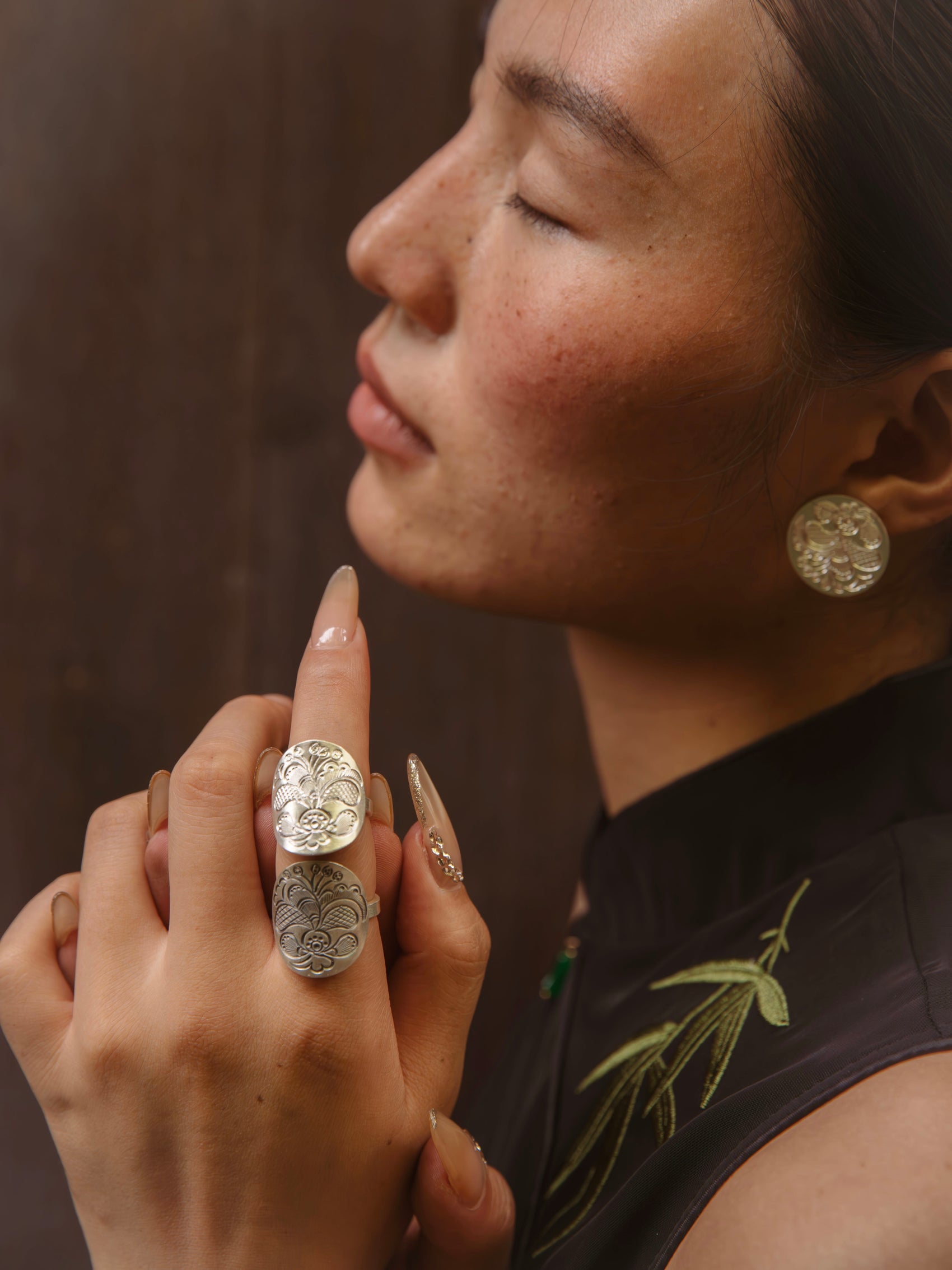 Wax-Resist Butterfly Ring