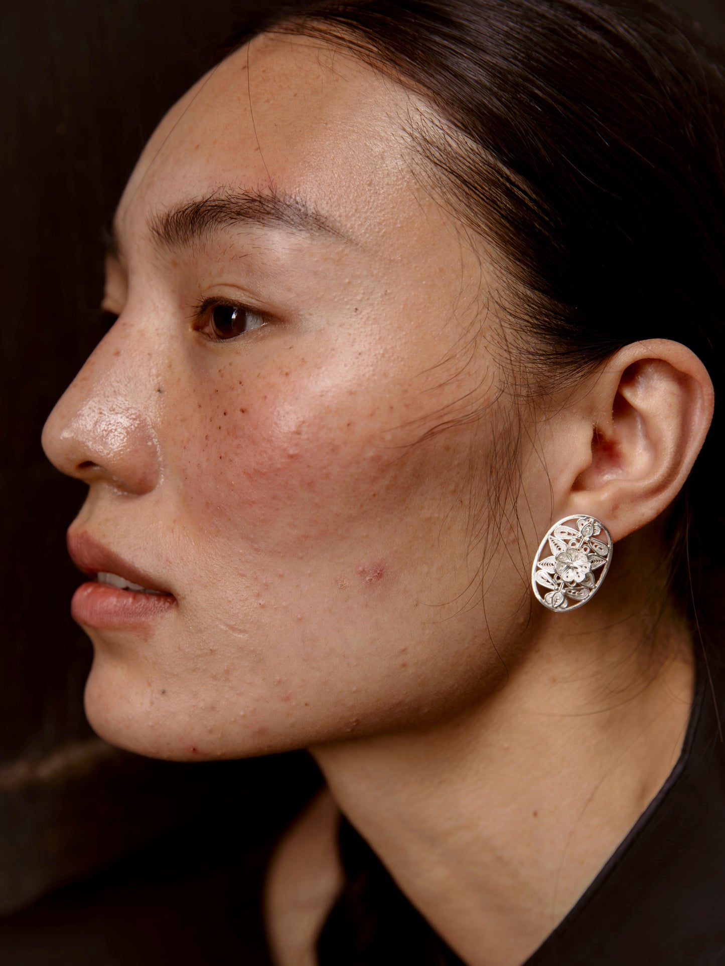Oval Filigree Earrings